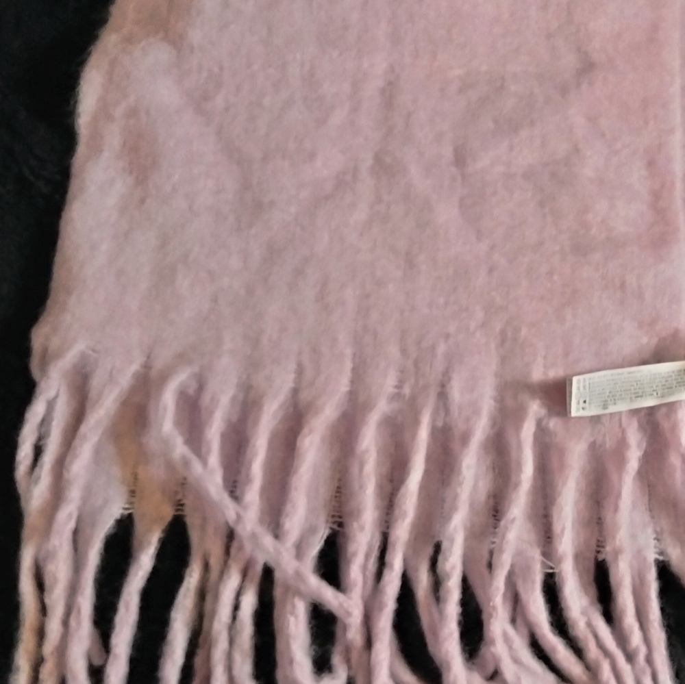 NWT Forever 21 purple/pink Fringe Trim Oblong Scarf